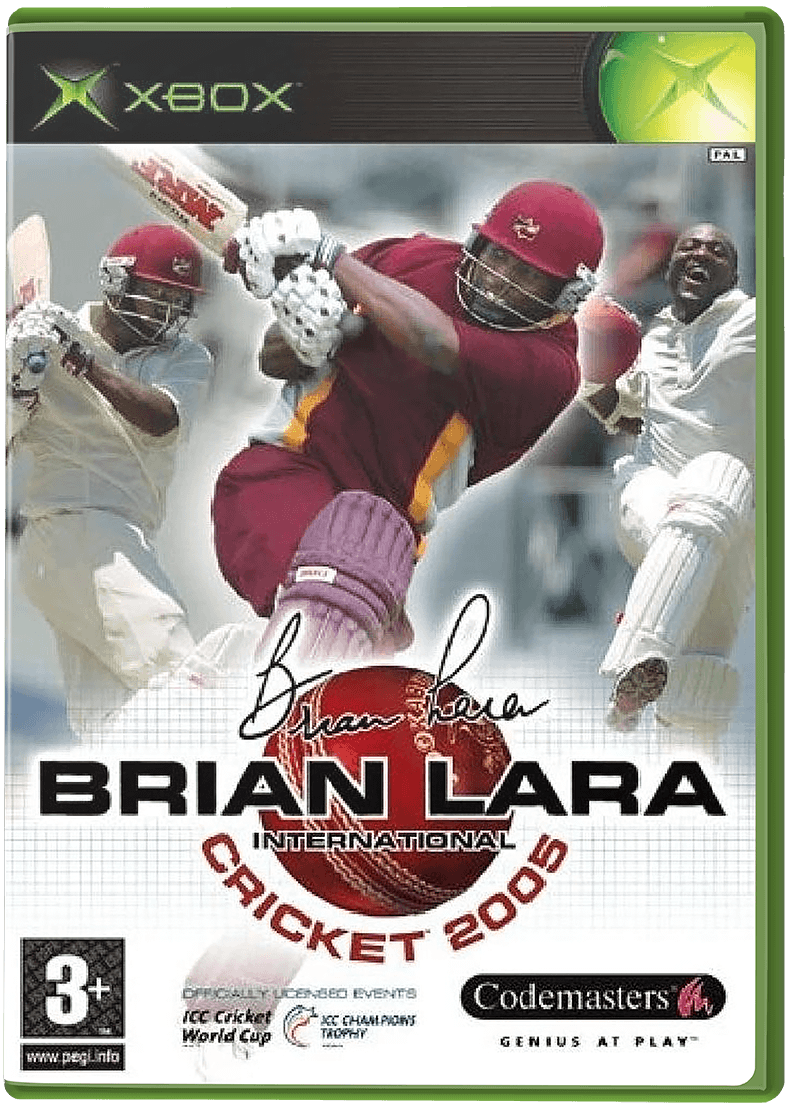 Brian Lara International Cricket 2005 box art for Xbox